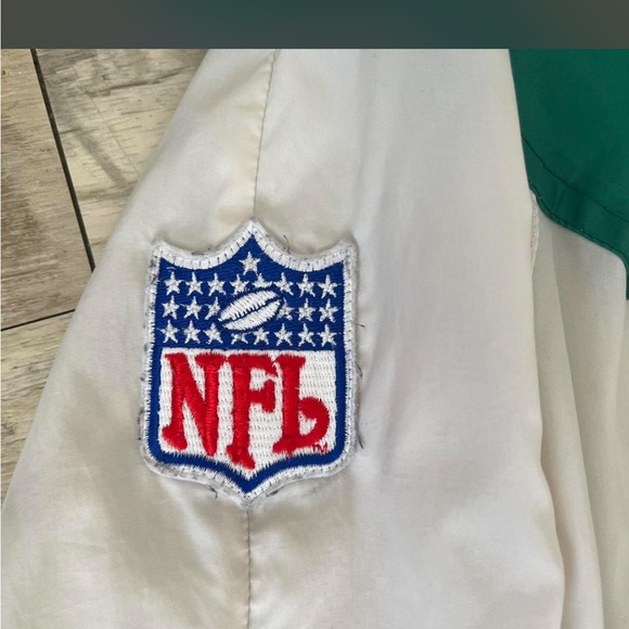 VINTAGE KELLY GREEN EAGLES GRAIN ZIP UP #eagles #vintagenfl #vintage - Picture 3 of 8